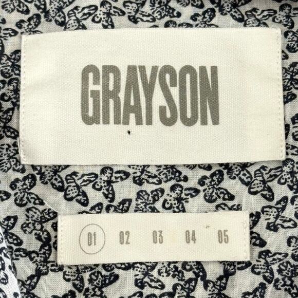 Frank & Eileen Grayson "The Hero" Button Butterfly Oversized XS Shirt MSRP $228 - Picture 4 of 7